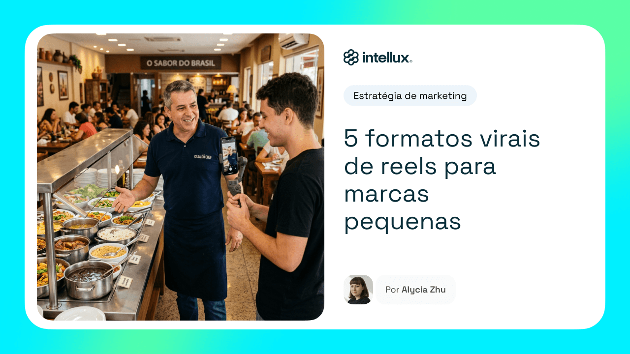 5 formatos virais de reels para marcas pequenas