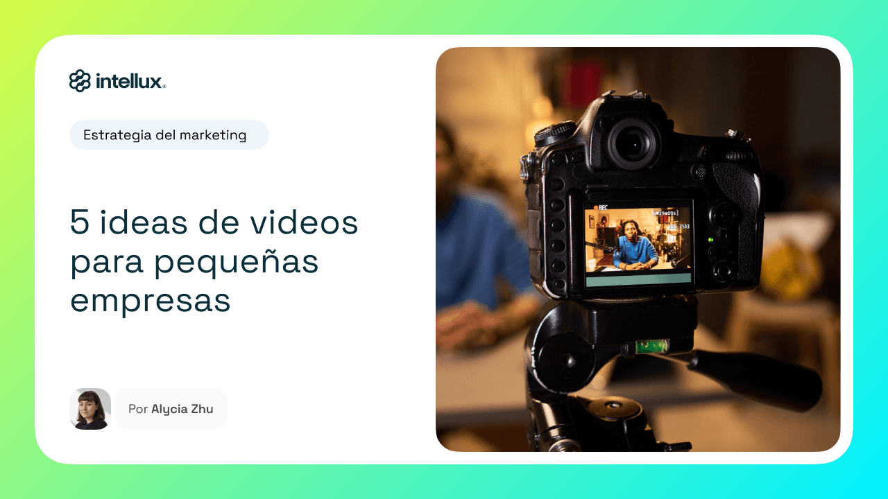 5 ideas de videos para pequeñas empresas